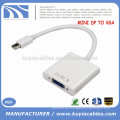 Hot Sell Mini Display Port TO VGA Kabel MINI DP TO VGA 15PIN Female Adapter Konverter mit Chipsatz für Moniters Tvs